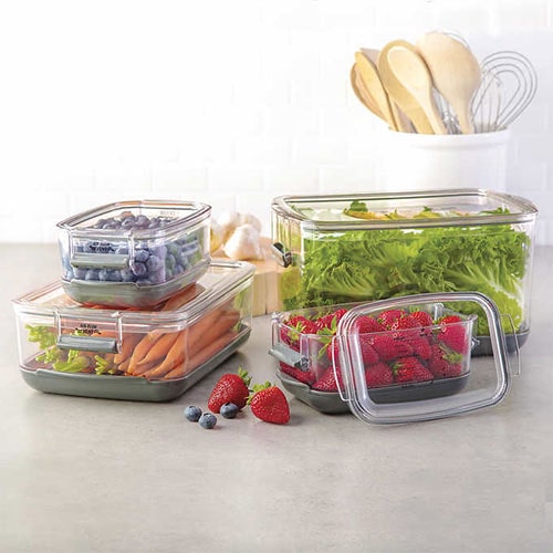 Stackable refrigerator 4-piece Fresh Produce Keeper Set - Udderly